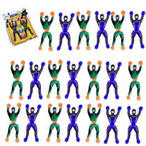 Kit 20 Boneco Ninja Gruda Na Parede De Brinquedo Infantil