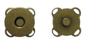 Kit 20 Botões Imantado Magnético Fecho Ouro Velho 18mm Imã Kit 20 Botões Imantado Magnético Fecho Ouro Velho 18mm Imã