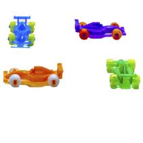 Kit 20 Brinquedo Mini Carrinho Formula 1 Plástico Colorido
