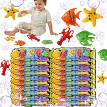 Kit 20 Brinquedos De Pescaria Para Festa Lembrancinha Jogo Infantil Colorido