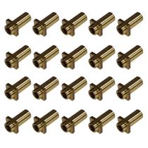 Kit 20 Bucha Afinação Latão 5mm 7/32 Canoa Bateria c Pescoço Kit 20 Bucha Afinação Latão 5mm 7/32 Canoa Bateria c Pescoço