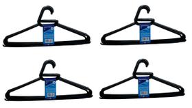 Kit 20 Cabide Preto Roupas Pesadas Resistente Barato Simples