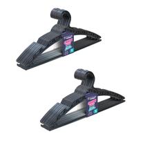 Kit 20 Cabide Preto Super Resistente Conjunto C/10Pç 40x16cm