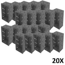 Kit 20 Caixa De Luz 4X2 Embutir Cinza Tuboline Kit 20 Caixa De Luz 4X2 Embutir Cinza Tuboline