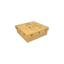 Kit 20 Caixa Noivos Corte Desenho Passa Fita 15x15x5,5 Mdf Madeira