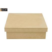 Kit 20 Caixa Quadrada Tampa de Sapato 20x20x8 Mdf Madeira