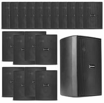 Kit 20 Caixas Acústicas Alto Falantes Frahm PS200 New Passiva Preta 30 Watts Rms