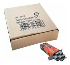 Kit 20 Caixas De Grampos Galvanizados Jocar 26/6 Com 5000 Kit 20 Caixas De Grampos Galvanizados Jocar 26/6 Com 5000