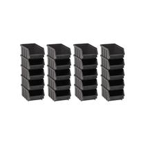 Kit 20 Caixas Plásticas Organizadoras Bin N4
