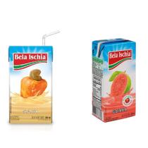 Kit 20 Caixinhas Suco Pronto Goiaba e caju Bela Ischia 200ml