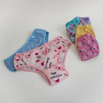 kit 20 calcinhas infantil atacado de microfibra p m g gg roupa infantil menina revenda