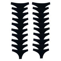 Kit 20 Calcinhas Tanga Algodão Cotton Básica Lisa Lingerie