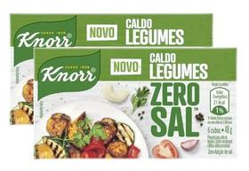 KIt 20 Caldo Knorr Zero Sal Legumes 48g cada Total 960g