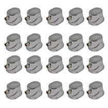 Kit 20 Canoa Para Tom Surdo Caixa E Bumbo Cromada M6 19.1