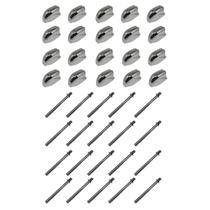 Kit 20 Canoas Caixa Cromo 19.08 + 20 Parafusos 55Mm X 6Mm Kit 20 Canoas Caixa Cromo 19.08 + 20 Parafusos 55Mm X 6Mm