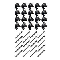 Kit 20 Canoas Tom Caixa Preta 19.05 + 20 Parafuso 51X6Mm M6