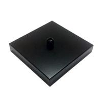 Kit/20 Canopla Lustre Pendente Quadrado Md-1005 12x12x2cm Preto - Vivare