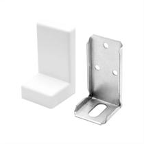 Kit 20 Cantoneiras Aérea + Capa Branca + Bucha + Parafusos