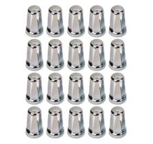 Kit 20 Capa De Porca Belga Cromada Roda Caminhão 30mm