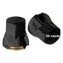 Kit 20 capa de porca black premium sextavada 32 e 33mm