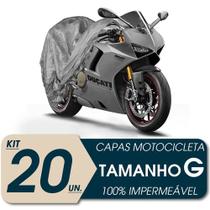 Kit 20 capa motocicleta impermeavel classic g