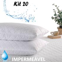 Kit 20 Capas Protetora De Travesseiro Fronha Impermeável Antialérgica Matelassê Resistente 70x50 - (70cm x 50cm) Kit 20 Capas Protetora De Travesseiro Fronha Impermeável Antialérgica Matelassê Resistente 70x50 - (70cm x 50cm)