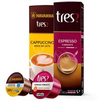 Kit 20 Cápsulas Café E Bebida Cremosa Três Corações