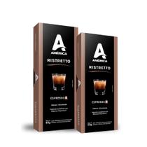 Kit 20 Cápsulas de Café América Ristretto
