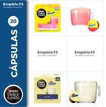 Kit 20 cápsulas Dolce Gusto Galak e Nesquik - 2 caixas