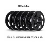 Kit 20 Carretéis Vazios para Filamento PLA, ABS e PETG Impressora 3D Kit 20 Carretéis Vazios para Filamento PLA, ABS e PETG Impressora 3D