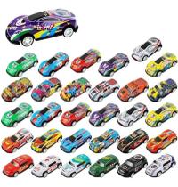 Kit 20 Carrinhos Miniatura Carro Corrida Fricção Diecast