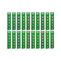 Kit 20 cartelas de 5 baterias pilhas moeda 3v cr 2032 intelbras Kit 20 cartelas de 5 baterias pilhas moeda 3v cr 2032 intelbras