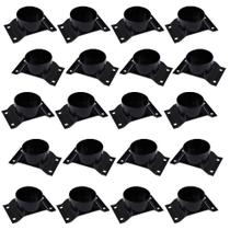 Kit 20 Chapinhas Chapa Elevada com Tubo Fixação Pés Palito Rosca 5/16 Preto G59 Kit 20 Chapinhas Chapa Elevada com Tubo Fixação Pés Palito Rosca 5/16 Preto G59