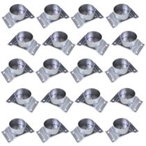 Kit 20 Chapinhas Chapa Elevada com Tubo Fixação Pés Palito Rosca 5/16 Zincada G59 Kit 20 Chapinhas Chapa Elevada com Tubo Fixação Pés Palito Rosca 5/16 Zincada G59