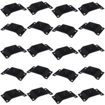 Kit 20 Chapinhas Chapa Elevada Fixação Pés Palito Rosca 5/16 Preto G59 Kit 20 Chapinhas Chapa Elevada Fixação Pés Palito Rosca 5/16 Preto G59