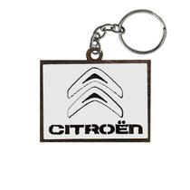 Kit 20 Chaveiro 3d Marca Citroen com Argola 4cm Mdf Madeira Decorada