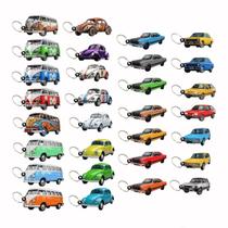 Kit 20 Chaveiro Carros 3D MDF Sortidos e Personalizados