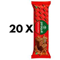 Kit 20 Choco Wafer Bis PIRAQUÊ 100,8g Cada