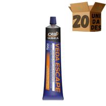 Kit 20 Cola Veda Escapamento Carro Moto Caminhão Orbi 100g