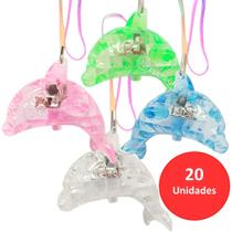 Kit 20 Colar De Led Pisca Golfinho Super Festas Neon Iluminada XM21150GO Kit 20 Colar De Led Pisca Golfinho Super Festas Neon Iluminada XM21150GO