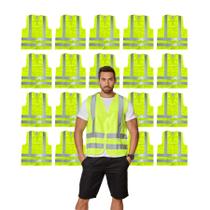 Kit 20 Colete Blusão de Poliéster Liso Uniforme Trabalho Construção Limpeza Serviço Escola Confortável Resistente Prático Uso Diário Kit 20 Colete Blusão de Poliéster Liso Uniforme Trabalho Construção Limpeza Serviço Escola Confortável Resistente Prático Uso Diário