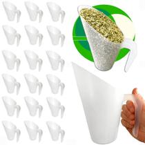 Kit 20 Conchas 1,8l Plástica p/ Cereais Grãos Temperos Ração