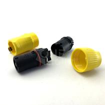 Kit 20 conector powercon outdoor amarelo macho