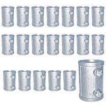 Kit 20 Conector Unid Reto Condulete Sem Rosca 3/4'' Alumínio Kit 20 Conector Unid Reto Condulete Sem Rosca 3/4'' Alumínio