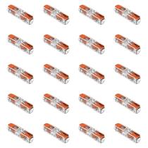 Kit 20 Conectores de Emenda Com Alavanca 221-2411 2 Condutores 0,2mm² à 4,0mm² Wago Kit 20 Conectores de Emenda Com Alavanca 221-2411 2 Condutores 0,2mm² à 4,0mm² Wago
