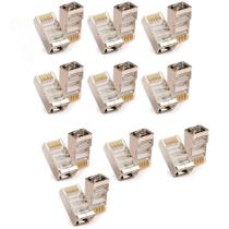 Kit 20 Conectores Rj45 Ez Crimp Cat6e Blindado