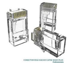 Kit 20 Conectores Rj45 Macho Furukawa Cat5e Para Cabos