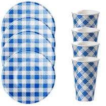 Kit 20 Convidados Pratos Copos Festa Junina Papel