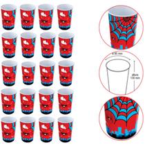 Kit 20 Copo Plástico 550ml Label Menino Vermelho e Azul 9x9x13cm Kit 20 Copo Plástico 550ml Label Menino Vermelho e Azul 9x9x13cm