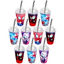 Kit 20 Copos 280ml Homem Aranha Spidey Lembrança Aniversário